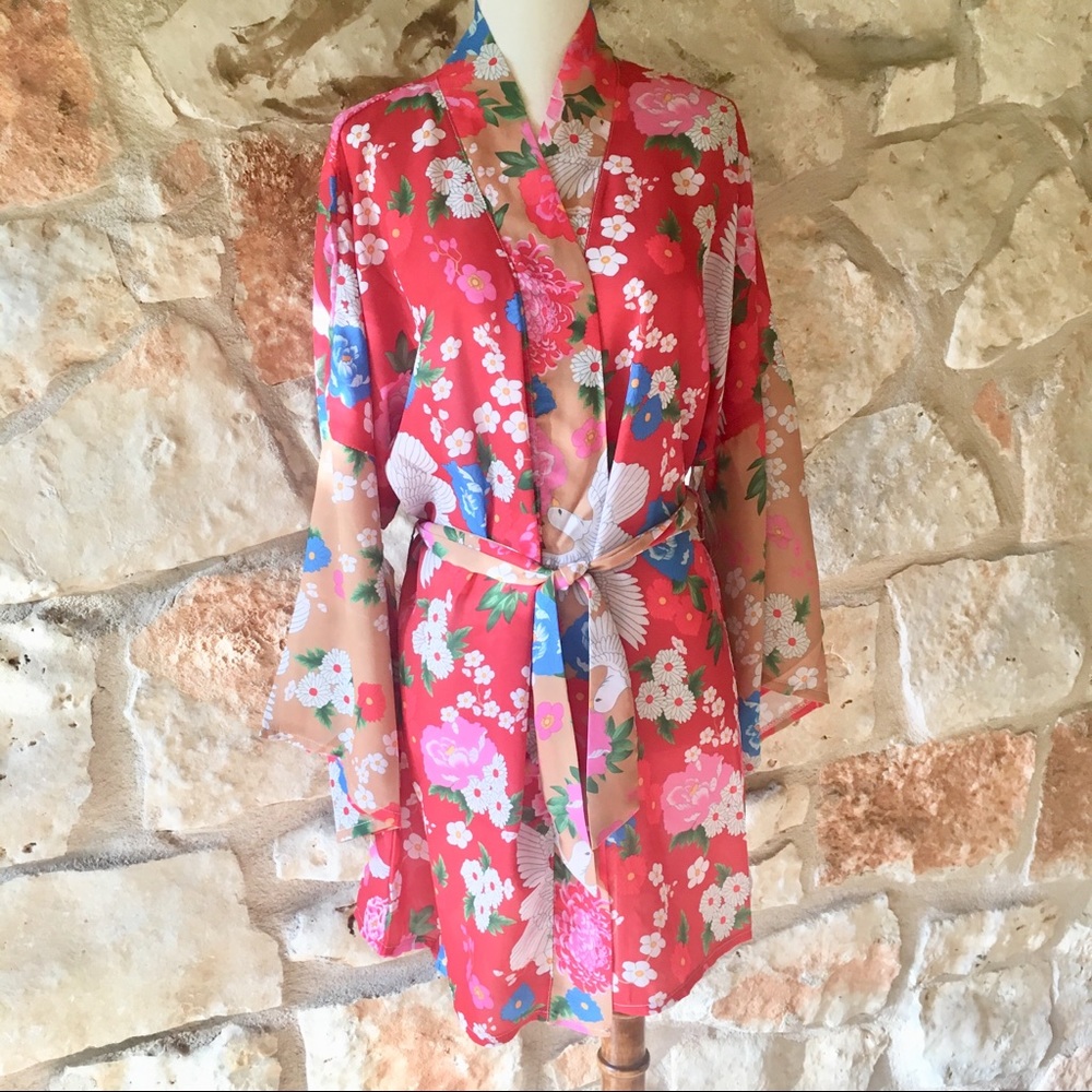5⭐️Fave! Cherry Blossom Kimono Coverup - Picture 5 of 8